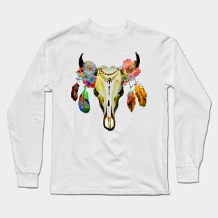 Boho Watercolor Tribal Long Sleeve T-Shirt